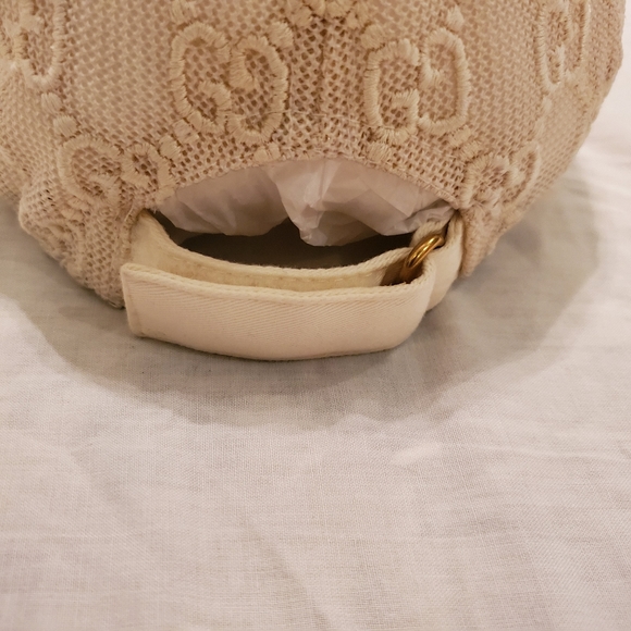 Auth Gucci Lace Embroidered Baseball Hat Size L - Picture 16 of 16